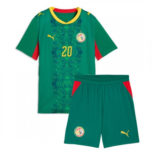 Senegal Iliman Ndiaye #13 Replika Bortatröja Barn VM 2026 Kortärmad (+ Korta byxor)